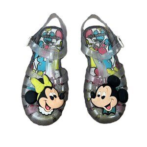 Mini Melissa Posses + Disney 100 Sandal Girl's 2 Sparkle Jelly